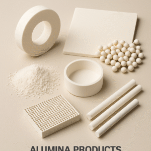A variety of alumina products showcasing its versatility
