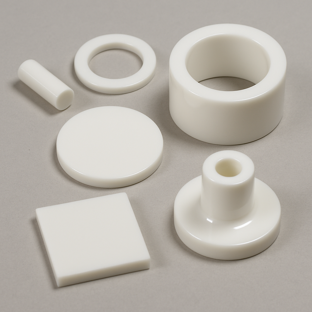 Image of polished alumina ceramic components