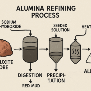 White Fused Alumina White Corundum 2 Alumina refining process illustration