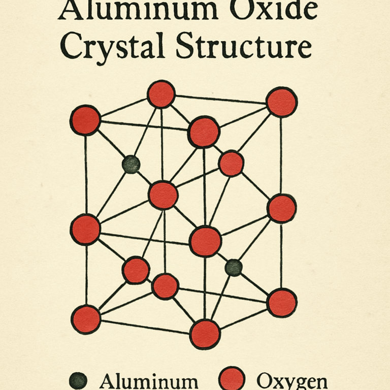 Aluminum oxide crystal structure