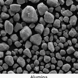 Microscopic view of alumina particles