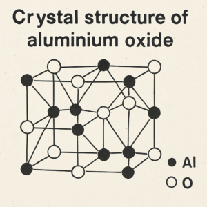Crystal structure of aluminium oxide aluminium oxide sapphire