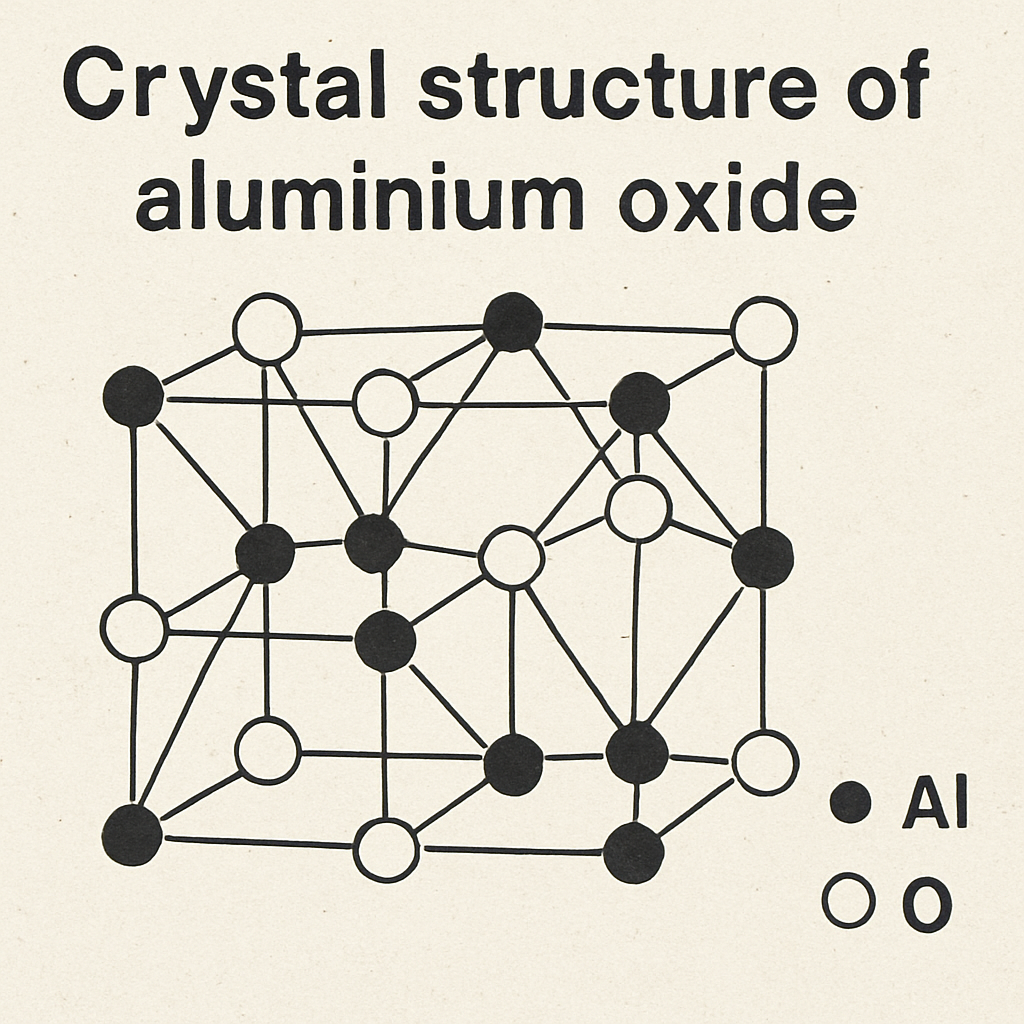 Crystal structure of aluminium oxide aluminium oxide sapphire