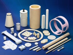 Alumina material used in various industrial applications, including electronics and manufacturing.”