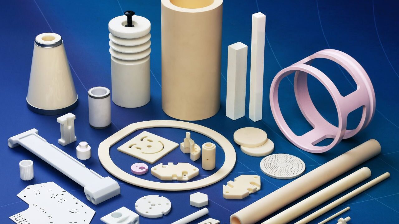 Alumina material used in various industrial applications, including electronics and manufacturing.”