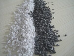 White Corundum & Brown Corundum Comparison