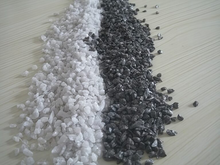 White Corundum & Brown Corundum Comparison