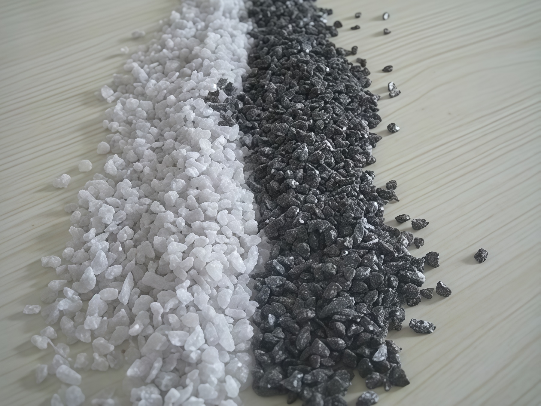 White Corundum & Brown Corundum Comparison