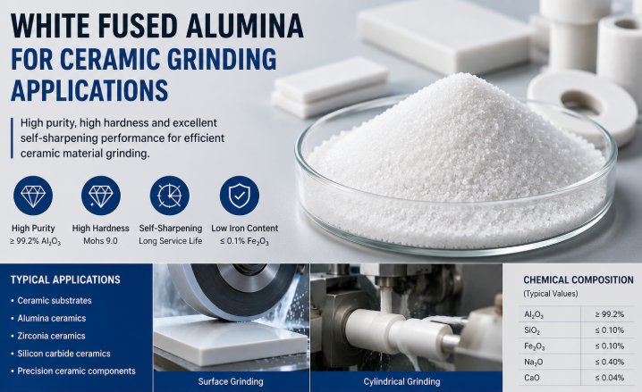 Alúmina fundida branca Corindón branco 14 Abrasivo de alúmina fundida branca, pasta de corindón branco 2026 08 17 16 07 35